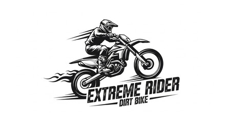 Motorcycle Rider Dirt Bike Action. © Ojo