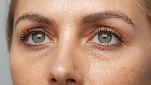 Tear trough enhancement, A-frame distortion. Fat grafting or dermal injectables. Hyaluronic acid for targeted regions