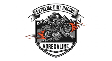 Motorcycle Racing Logo Design Emblem. © Ojo