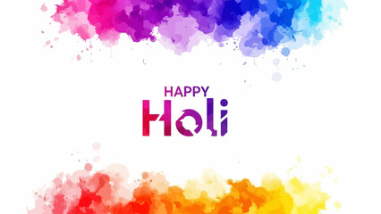 Vibrant Holi celebration with colorful powders and joyful atmosphere
