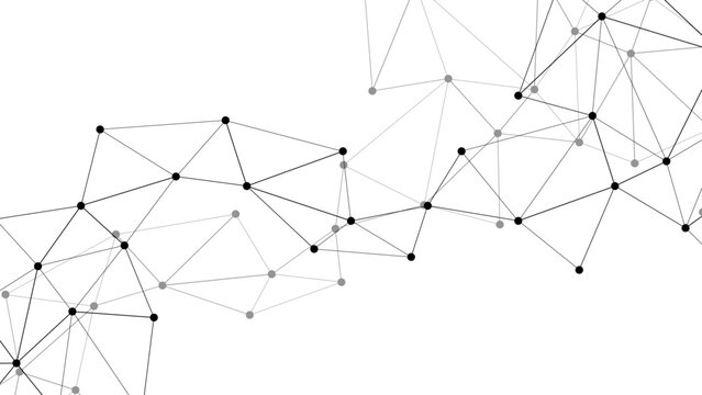 Vector Abstract network of interconnected nodes and lines, illustrating connectivity, technology, and the digital world, perfect for data, communication, and innovative concepts