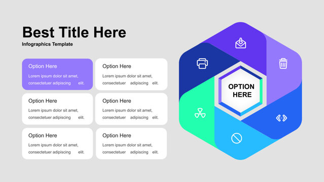 Hexagonal Infographic Template