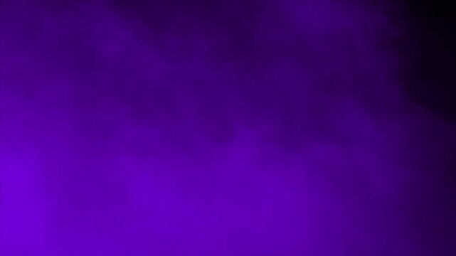 Atmospheric purple, violet, and indigo fog or smoke background. Seamless loop ideal for compositing, title sequences, or as a moody overlay