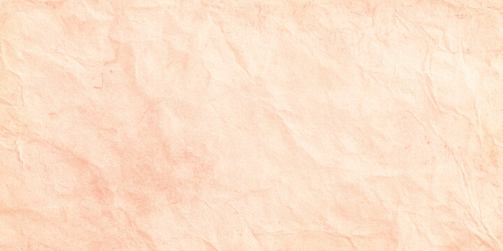 vintage peach parchment paper texture background with organic wrinkled perfect for vintage stationery, natural cosmetic branding.