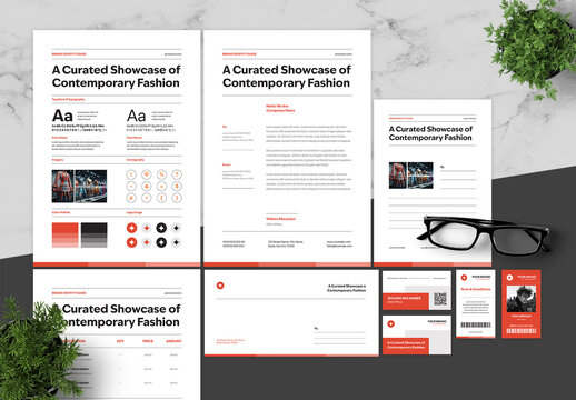 Orange And Black Brand Guidlines Fashion Week