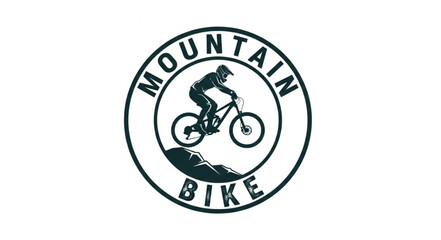 Mountain Bike Logo Design Element.