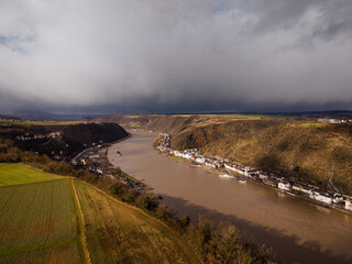 Sankt-Goarshausen, Aussichten in Sankt-Goar Biebernheim, Februar 2026