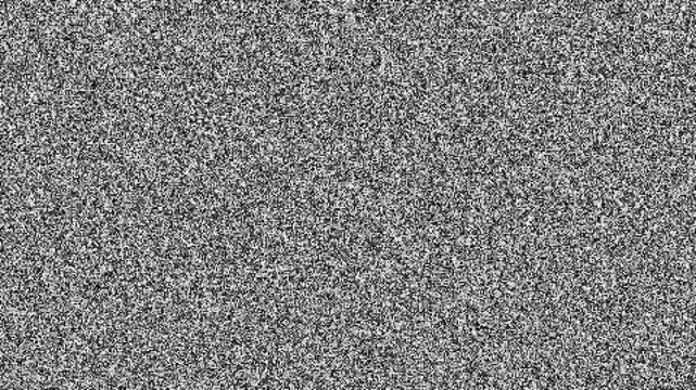 Vibrant Old TV static noise animation