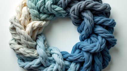 Circular fashion: clothing fibers breaking down and reforming into new garments, textile recycling fashion waste