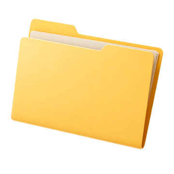 Yellow File Folder 3D Icon