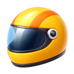 Motorcycle Helmet 3D Icon