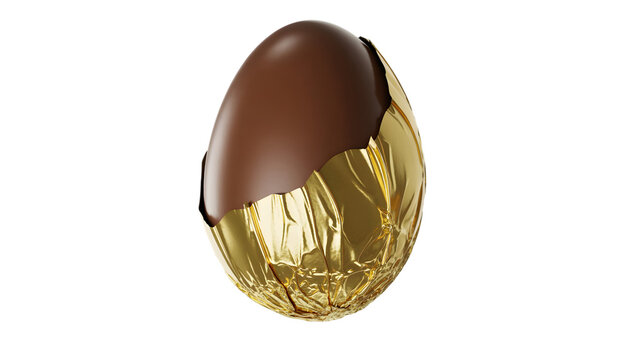 Chocolate Covered Pistachio Nut Isolated on White Background
