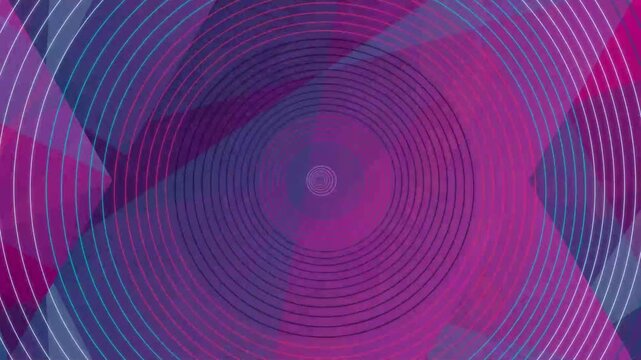 Abstract geometric shapes with vibrant colors and circular patterns for background.