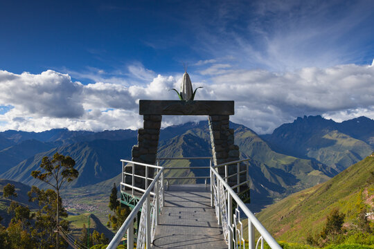 Mirador Racchi is a scenic viewpoint, Peru