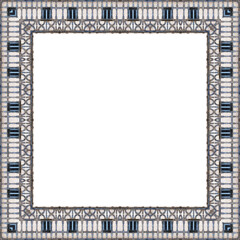 Hellgrauer Bilderrahmen mit wei&szlig;en Hintergrund