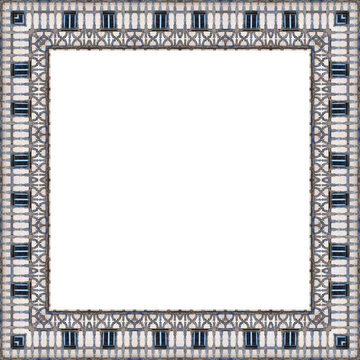 Hellgrauer Bilderrahmen mit wei&szlig;en Hintergrund