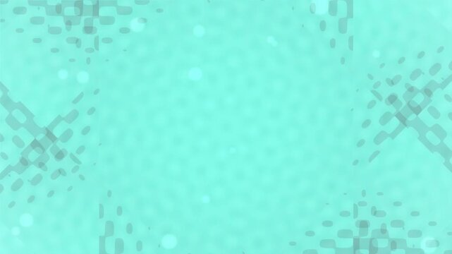 A green-toned, pixelated pattern radiates from a dark center, transitioning to lighter shades