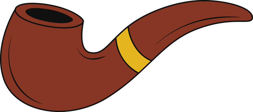 Cartoon Smoking Pipe Icon