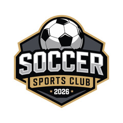 Soccer Football Badge Logo Design Templates, vector illustrations for sports team identity, club emblems © Ayat 03