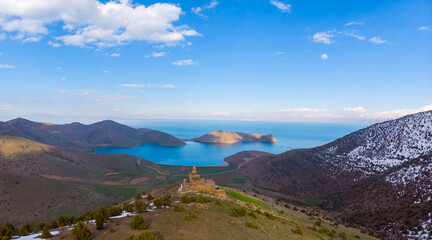 The Monastery of Thomas (Golden Hair Church) awaits visitors with its view overlooking Lake Van from an altitude of 2,000 meters.