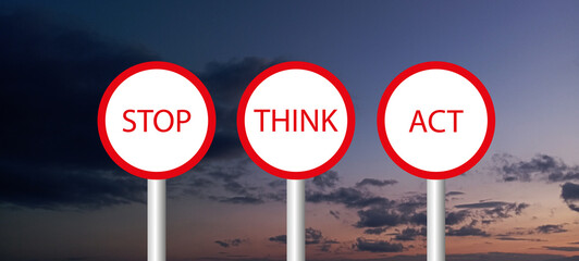 Awareness photo vector illustration - road safety message - children's education poster, Flat design, colorful SIGN