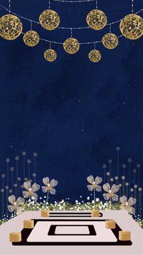 Wedding Invitation Sangeet Blank Background Video