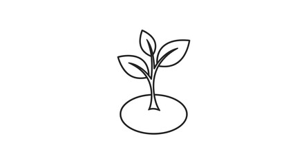 Minimal Development Concept Botanical Outline