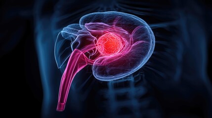 Detailed anatomical illustration of human kidney highlighting internal structures and functions with vibrant color contrasts for educational use