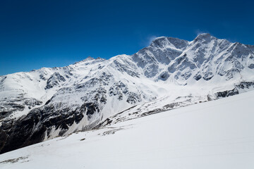 View of the glacier Seven