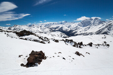 Panoramic View The Caucasus Mountains