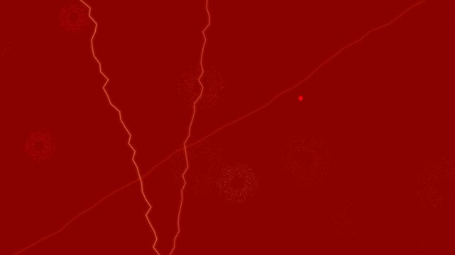 Abstract red background with light streaks and subtle textures.