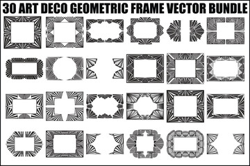Art Deco Geometric Frame Bundle