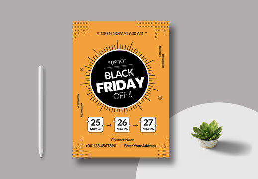 Black Friday Poster Template Layout