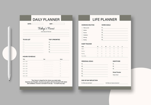 Planner Template Layout
