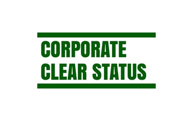 Corporate Clear Status Stamp for Business Authorization and Compliance Approval