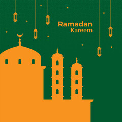 Ramadan Kareem Islamic Greeting Instagram Feed Design