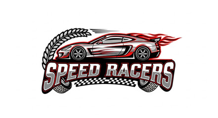 Racing Car Vector Graphic Design. © Agus