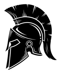 Spartan Helmet - Vector Illustration © Tharindu