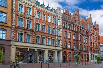 Fototapeta premium Street in Hanover historical center, Germany