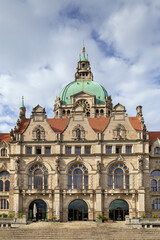 Obraz premium New Town Hall, Hanover, Germany