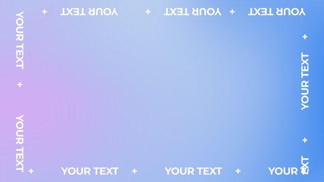 Animated Gradient Border Text Title for Social Media Multiformat