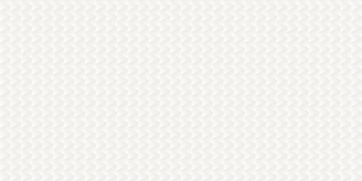 White gradient triangle geometric seamless pattern. Geometric cloud dancer background. Abstract 2026 banner. Pyramid white grey shapes. Vector for print web business.