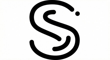 Minimalist Letter S shape line Branding Logo