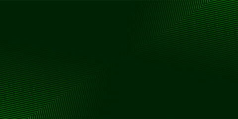 Green arrows background. Abstract triangle gradient wallpaper. Repeated arrow stripes backdrop for flyer, banner, poster, presentation. Thin to thick linear game or sport texture. Vector masculine bg