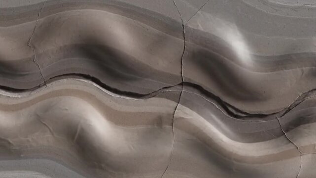 Abstract Stone Texture &mdash; Slow Organic Distortions and Breathing Cracks Seamless 4K Loop