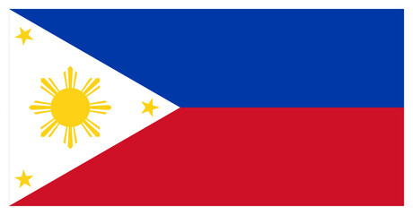 Rectangle Philippines Flag Asian Country