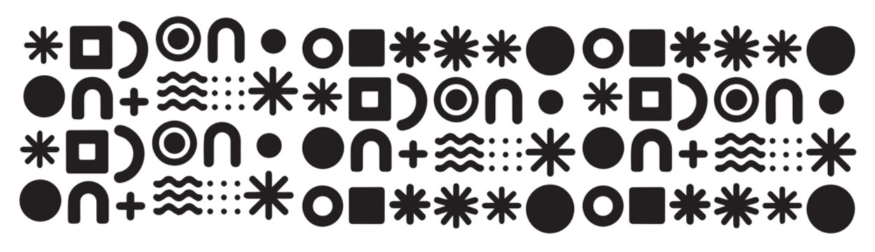 abstract background with geometric shapes circles squares