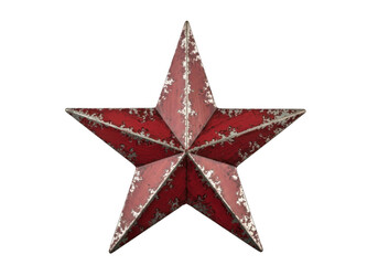 Obraz premium Red star with sparkling texture png