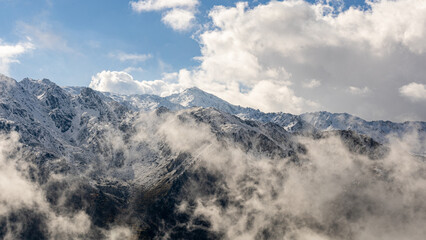 Fototapeta premium clouds over the mountains