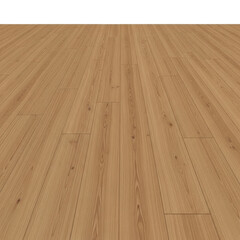 Realistic wooden flooring texture with visible grain and planks on transparent background